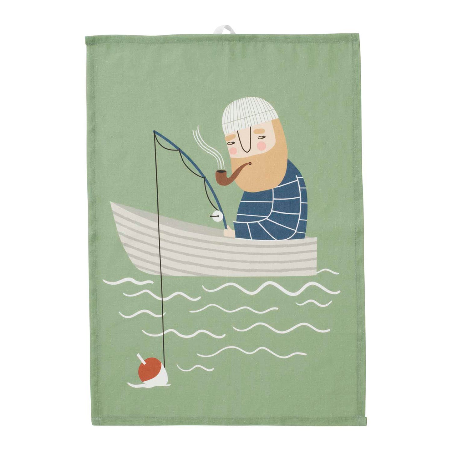 Spira of Sweden Tea Towel, Ebbot Fishing