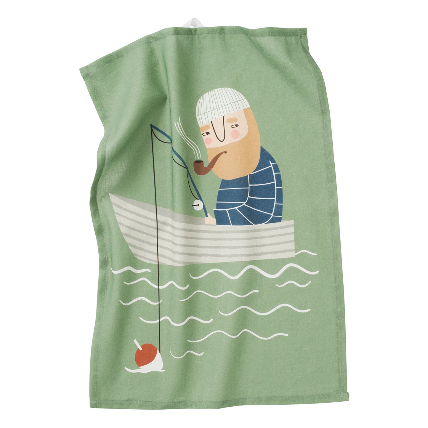 Spira of Sweden Tea Towel, Ebbot Fishing