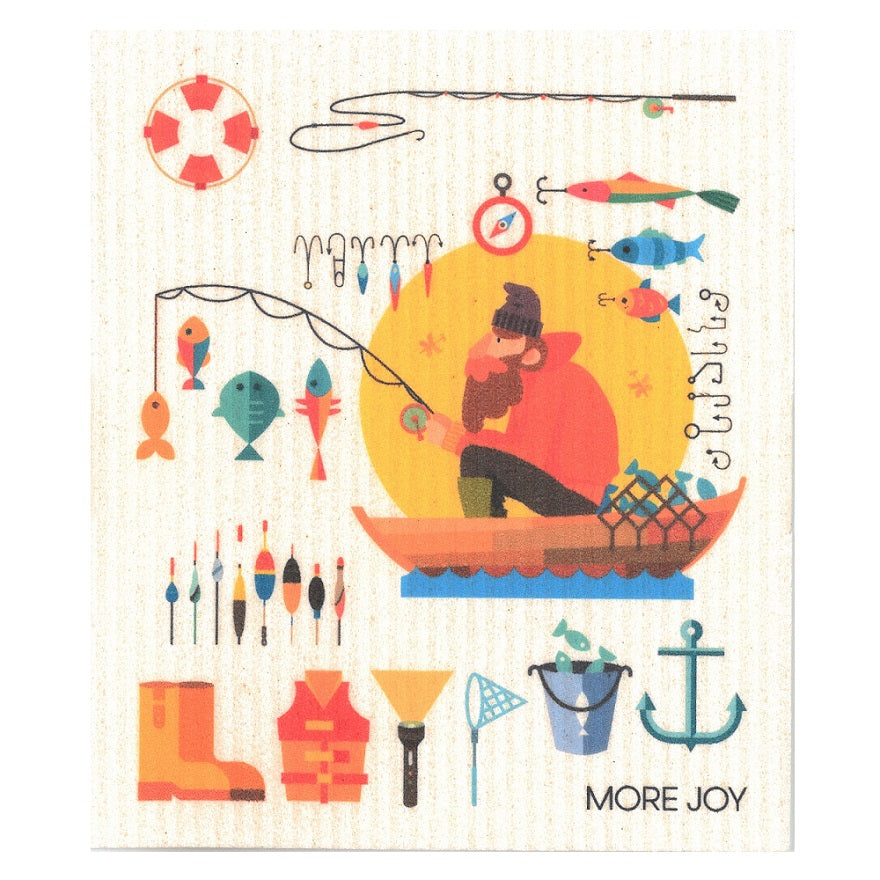 Swedish Dishcloth More Joy Fisherman
