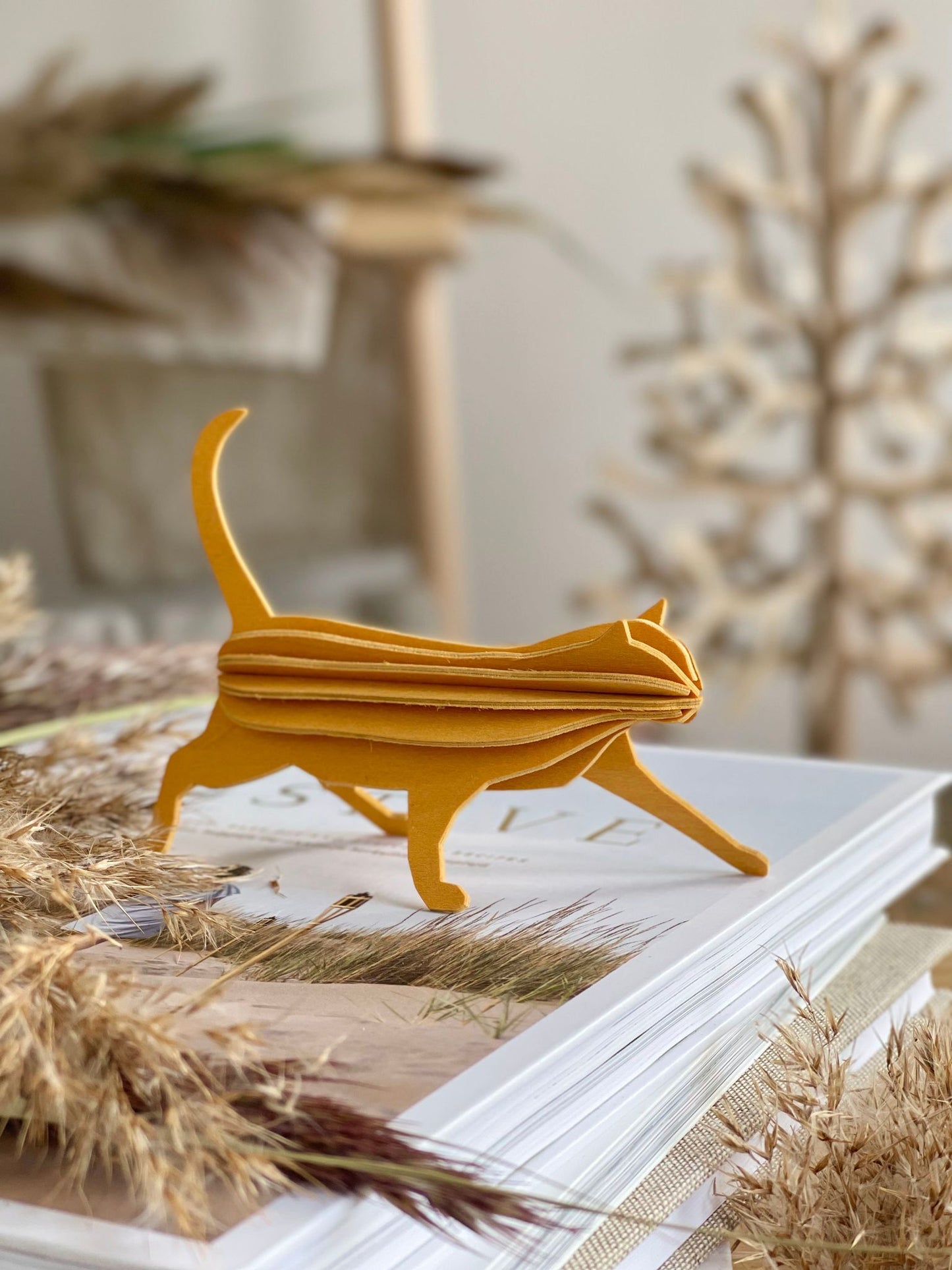 Lovi Cat, Warm Yellow, 12 cm