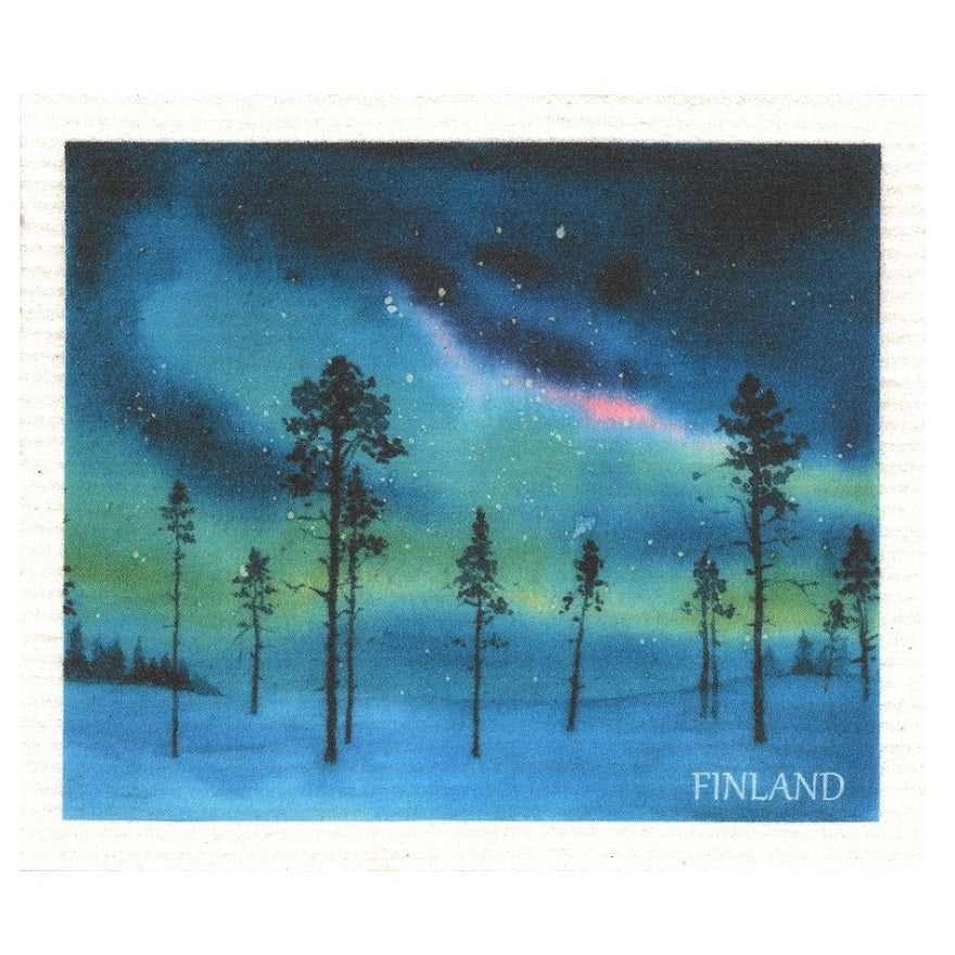 Swedish Dishcloth More Joy Northern Lights