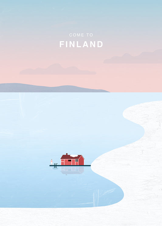 Winter Lake Poster