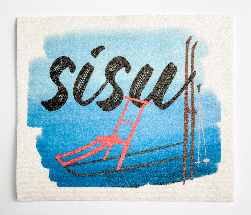 Swedish Dishcloth Sisu Kicksled