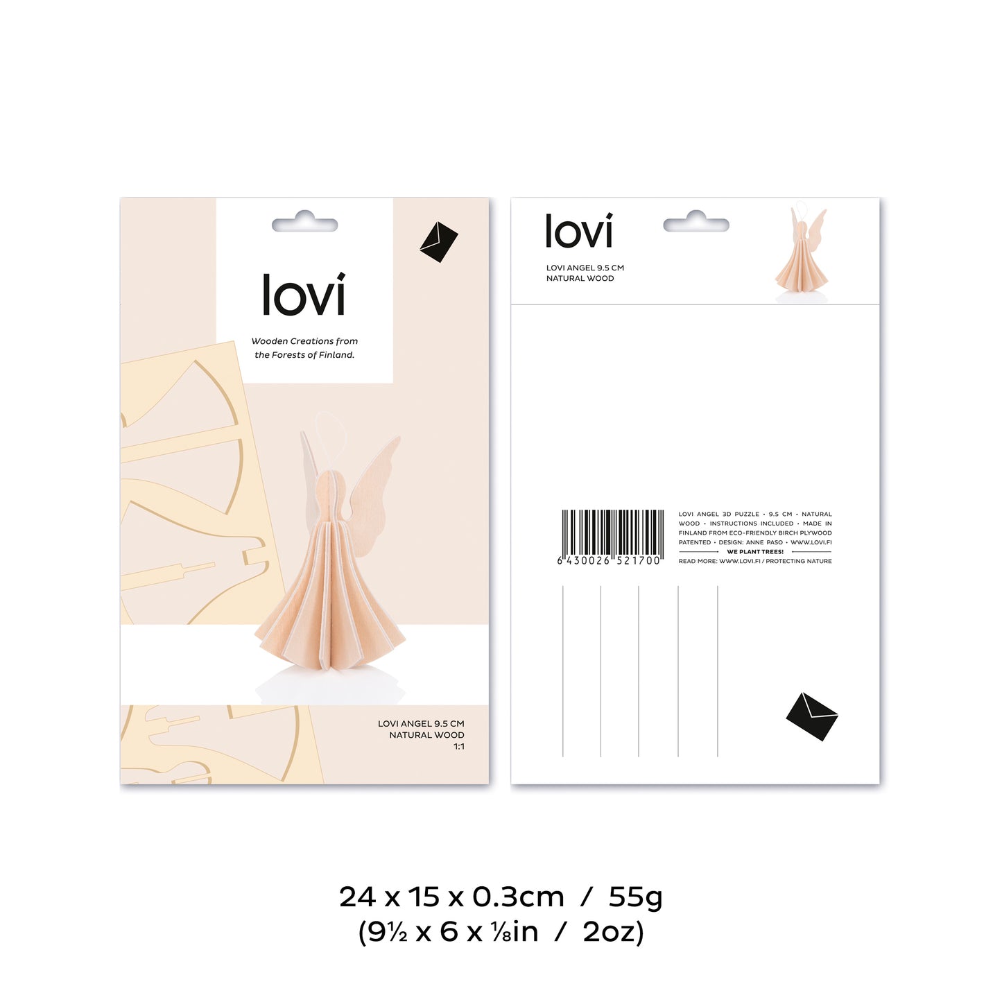 Lovi Angel, White 9.5 cm