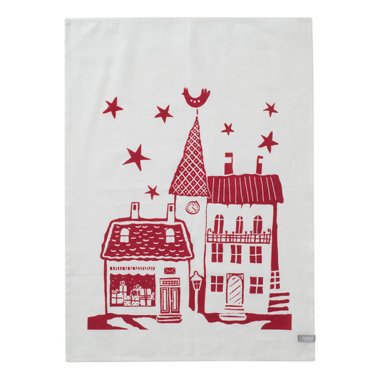 Spira of Sweden Tea Towel, Staden