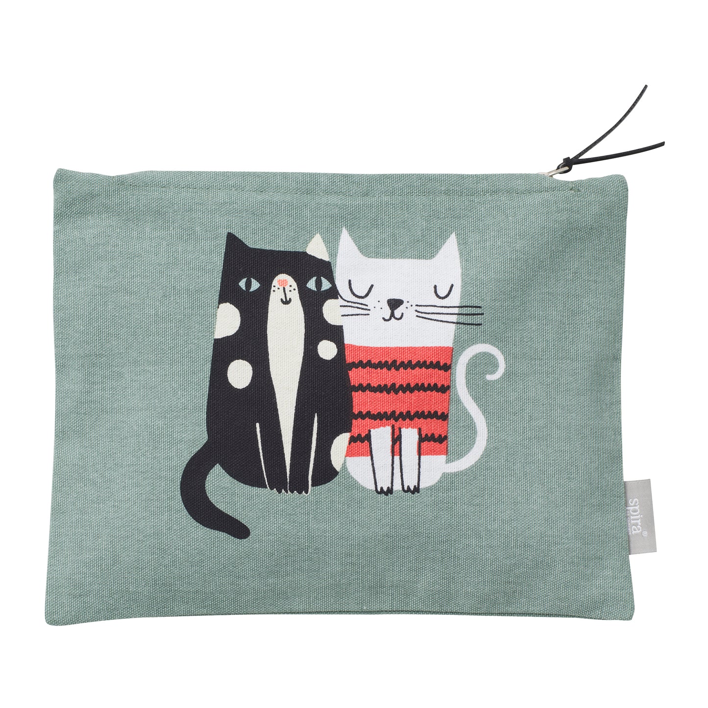 Spira of Sweden Toiletry Bag, Kattkärlek, Cat Love