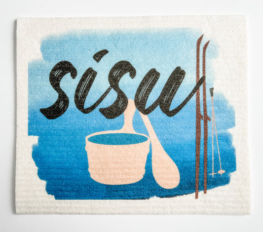 Swedish Dishcloth Sisu Sauna Bucket