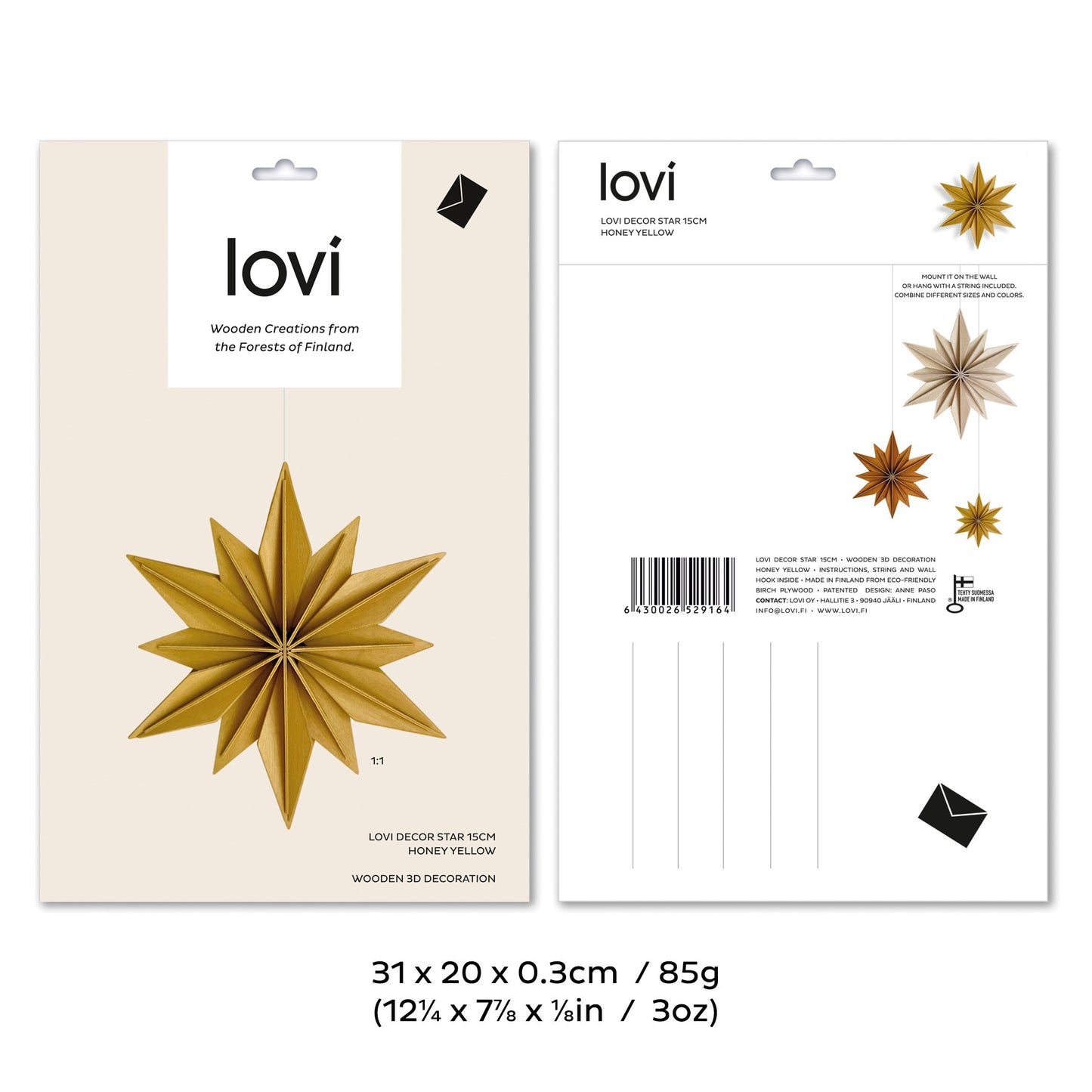 Lovi Decor Star, Translucent White