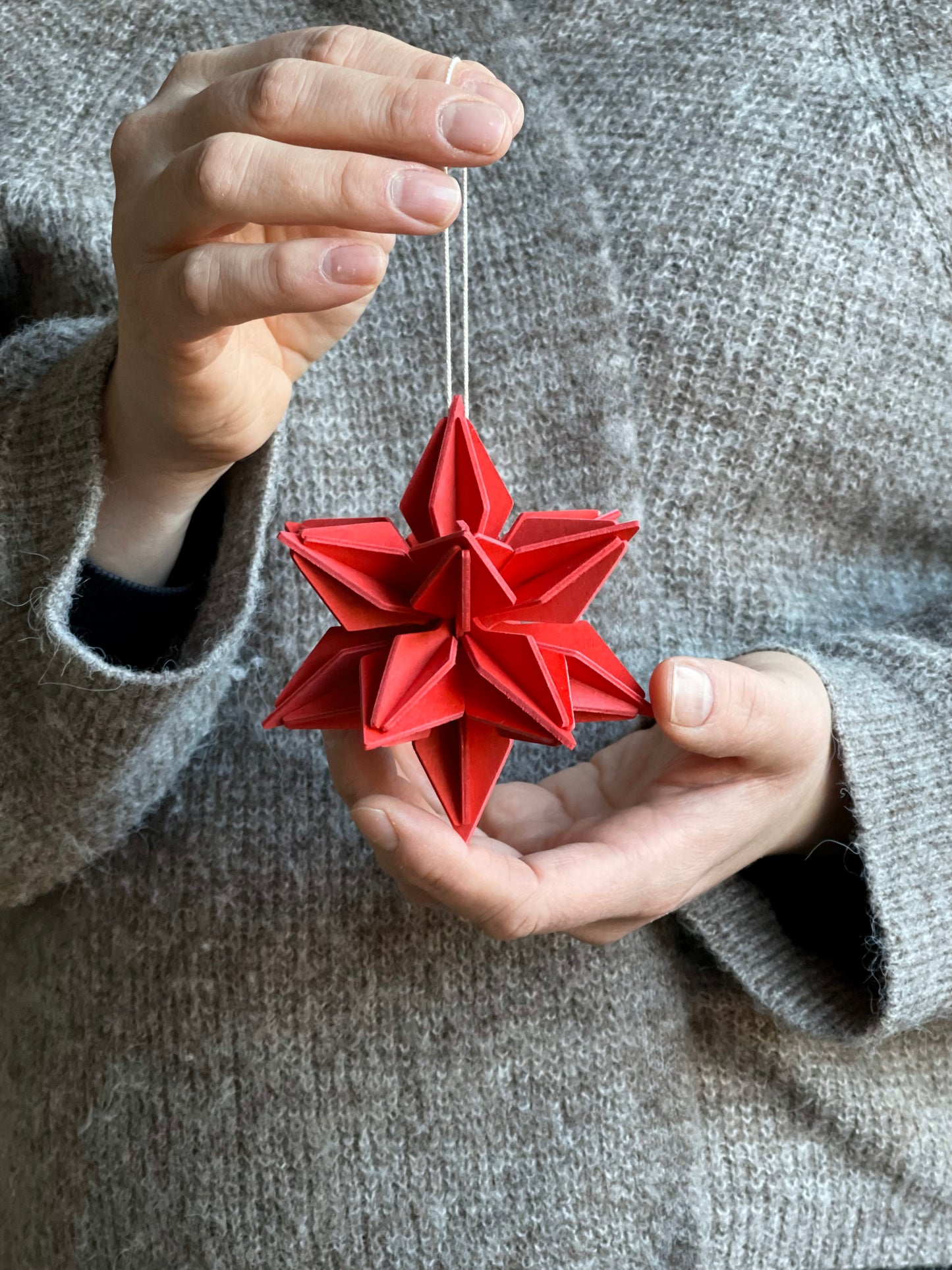 Lovi Ornament Star, Bright Red, 10 cm