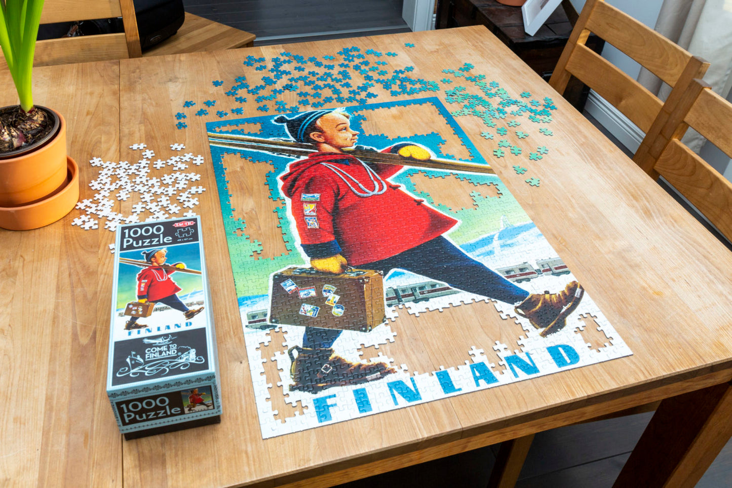 Ski Boy, 1,000-piece puzzle, Come to Finland