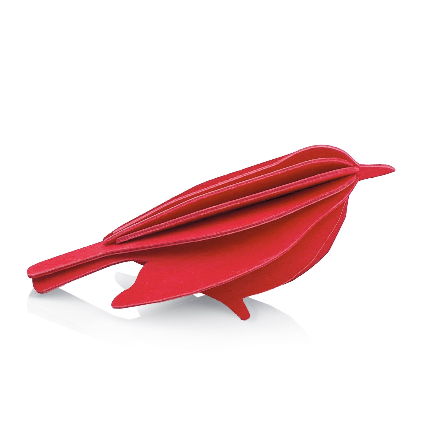 Lovi Bird, Bright Red, 12 cm
