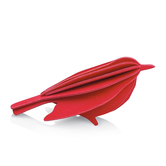 Lovi Bird, Bright Red, 12 cm