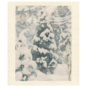 Swedish Dishcloth Ateneum, Juniper Tree in Snow, Pekka Halonen