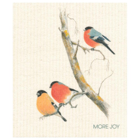 Swedish Dishcloth More Joy Bullfinches