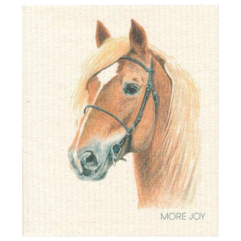 Swedish Dishcloth More Joy Horse