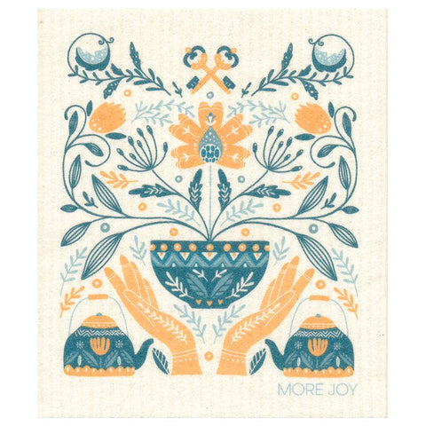 Swedish Dishcloth More Joy Hygge Coffee