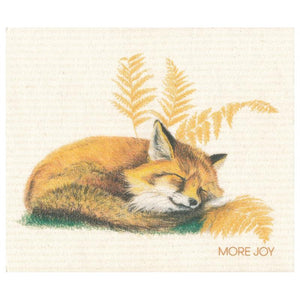 Swedish Dishcloth More Joy Sleeping Fox