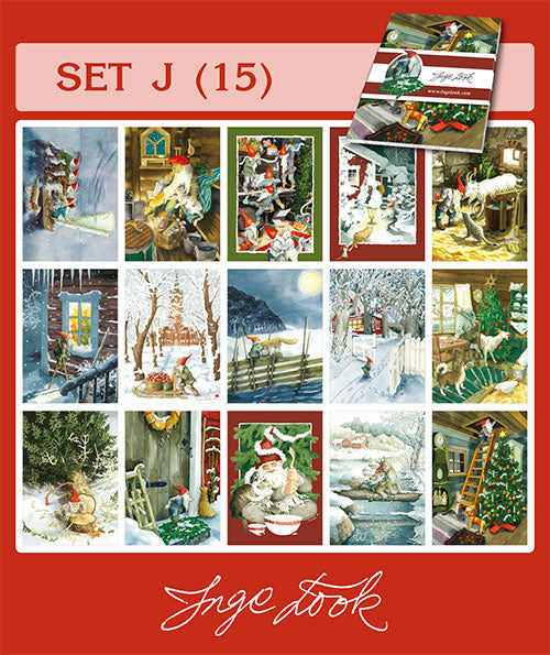 Inge Look Postcard Christmas Set